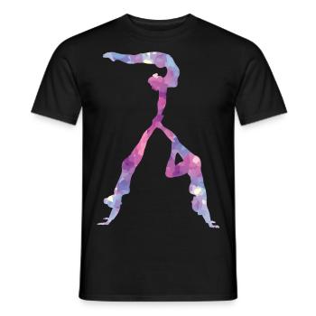 Artistic gymnastics Gymnastics - Men's T-Shirt - black - Front - AI Model Male 178 light (178cm)