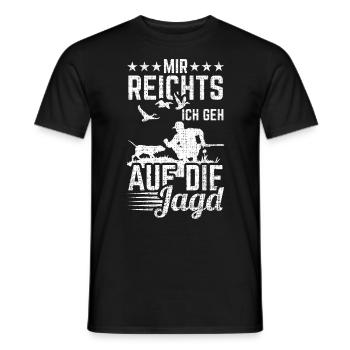 Jagd Mir Reichts Ich Geh Auf Die Jagd - Männer T-Shirt - Schwarz - Vorne - AI Model Male 178 light (178cm)