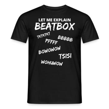 Beatbox / Beatboxing / Music / Beatbox battle Beat - Männer T-Shirt - Schwarz - Vorne - AI Model Male 178 light (178cm)