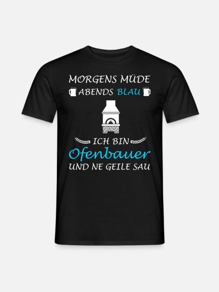 Ofenbauer Ofenbau Ofensetzer Kaminbauer - Männer T-Shirt - Schwarz