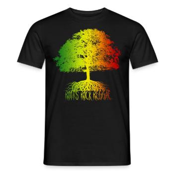 Africa Roots Black History Month Tree - Men's T-Shirt - black - Front - AI Model Male 178 light (178cm)