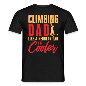 Climbing Climbing Dad Like A Regular Dad But Coole - T-shirt homme - noir - Devant - AI Model Male 178 light (178cm)
