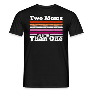 LGBTQ Lesbian Bisexual Lesbian Mother Gift - Men's T-Shirt - black - Front - AI Model Male 178 light (178cm)
