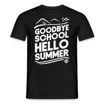 End Of Teacher Goodbye School - Männer T-Shirt - Schwarz - Vorne - AI Model Male 178 light (178cm)