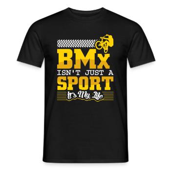 BMX Fahrrad Spruch bmx biker - Männer T-Shirt - Schwarz - Vorne - AI Model Male 178 light (178cm)