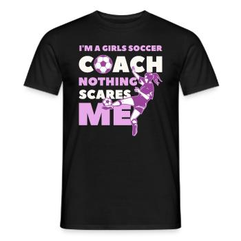 Fußball Mädchen Spieler und lustige Pun Sprüche Ge - Männer T-Shirt - Schwarz - Vorne - AI Model Male 178 light (178cm)