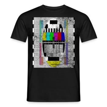 test picture bright - Men's T-Shirt - black - Front - AI Model Male 178 light (178cm)