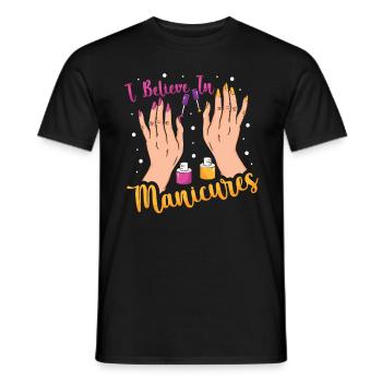 Nageldesigner Nageldesignerin Kosmetik Nagelstudio - Männer T-Shirt - Schwarz - Vorne - AI Model Male 178 light (178cm)