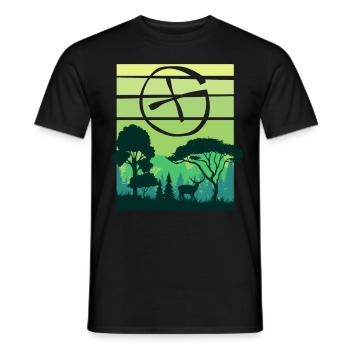 Geocaching Container Treasure Hunting GPS Map Geoc - Männer T-Shirt - Schwarz - Vorne - AI Model Male 178 light (178cm)
