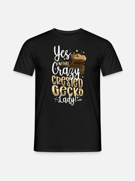 Yes! I'M That Crazy Crested Gecko - Männer T-Shirt - Schwarz