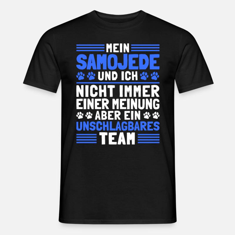 Mein Samojede und Ich Schlittenhund Samojeden - Männer T-Shirt - Schwarz