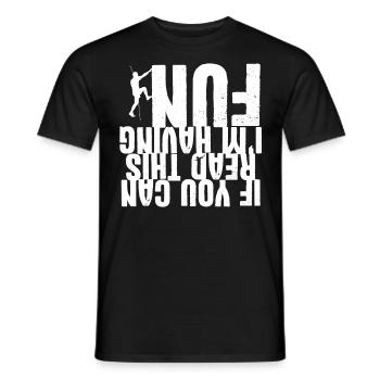 Rock Climbing Climber You Can Read - T-shirt homme - noir - Devant - AI Model Male 178 light (178cm)