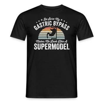 Magen Bypass Operation Genesung Geschenk - Männer T-Shirt - Schwarz - Vorne - AI Model Male 178 light (178cm)