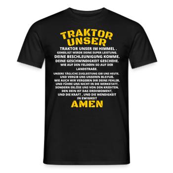 Traktor ,Trecker Bauer/Austria/Landwirt / Dorfkind - Männer T-Shirt - Schwarz - Vorne - AI Model Male 178 light (178cm)