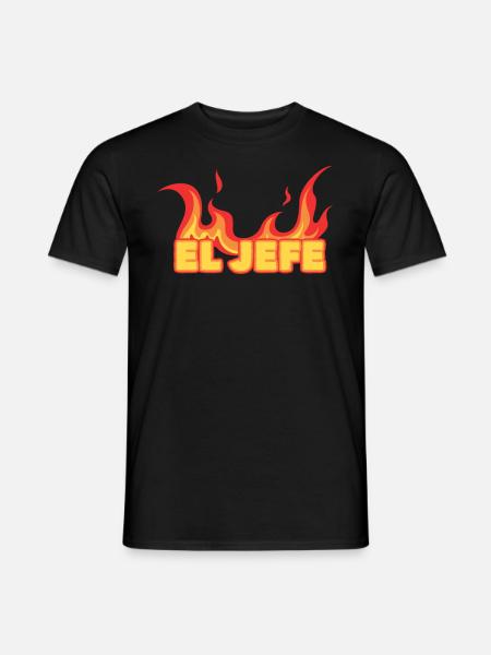 BBQ Smoker El Jefe - Men's T-Shirt - black