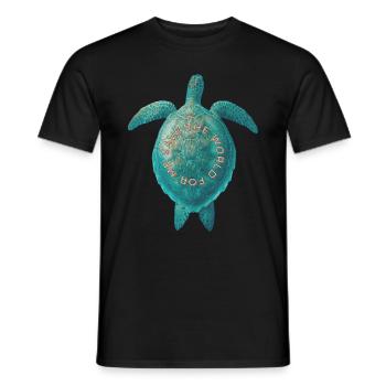 Turtle Climate Human Rights Environment - Men's T-Shirt - black - Front - AI Model Male 178 light (178cm)
