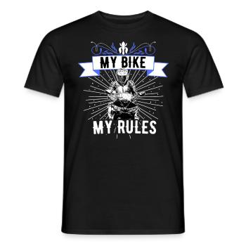 Motorcycle Lifestyle / Motorcycle / Motorcycles biker - Men's T-Shirt - black - Front - AI Model Male 178 light (178cm)