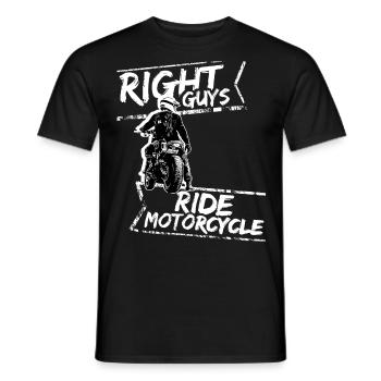 Motorcycle Lifestyle / Moto / moto biker - T-shirt homme - noir - Devant - AI Model Male 178 light (178cm)