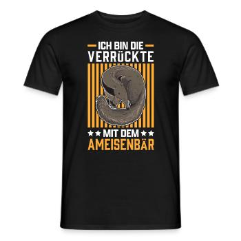 Ameisenbär die Verrückte Ameisenfresser Bär - Männer T-Shirt - Schwarz - Vorne - AI Model Male 178 light (178cm)