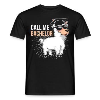 Call Me Bachelor Bachelor Graduates - T-shirt homme - noir - Devant - AI Model Male 178 light (178cm)