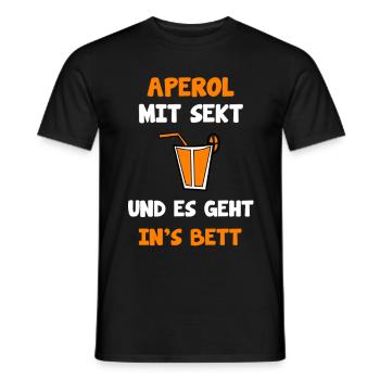 Italienischer Cocktail Witzige Sprüche - Männer T-Shirt - Schwarz - Vorne - AI Model Male 178 light (178cm)
