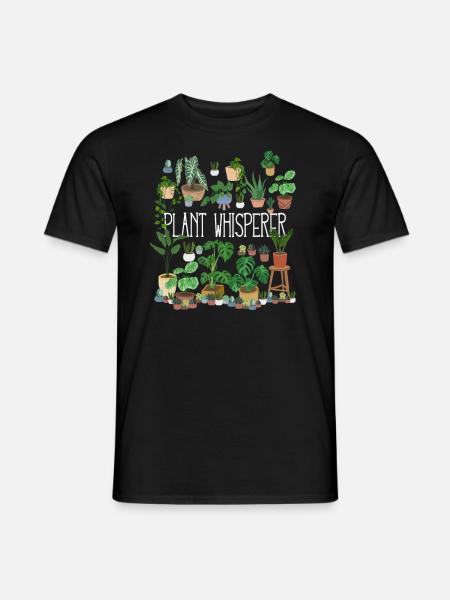 Plant Whisperer - Männer T-Shirt - Schwarz