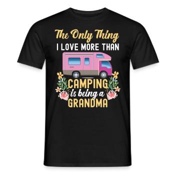 Camping Being A Grandma Motorhome - T-shirt homme - noir - Devant - AI Model Male 178 light (178cm)