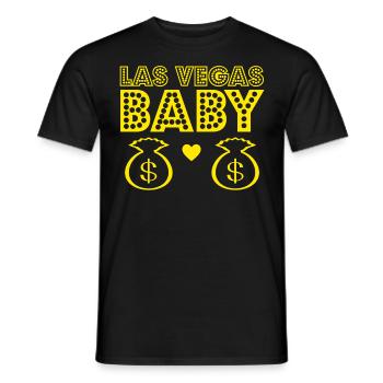 Las Vegas Baby Cash - T-shirt homme - noir - Devant - AI Model Male 178 light (178cm)
