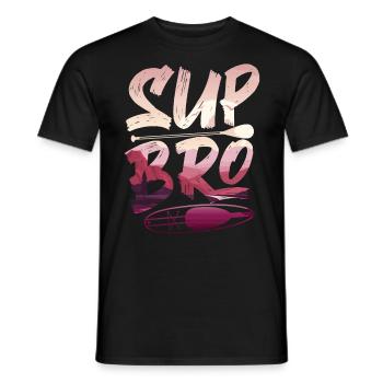 SUP Paddleboard Girl Sup Bro - Männer T-Shirt - Schwarz - Vorne - AI Model Male 178 light (178cm)