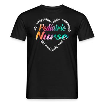Labor & Delivery Nurse Heart Word - Männer T-Shirt - Schwarz - Vorne - AI Model Male 178 light (178cm)
