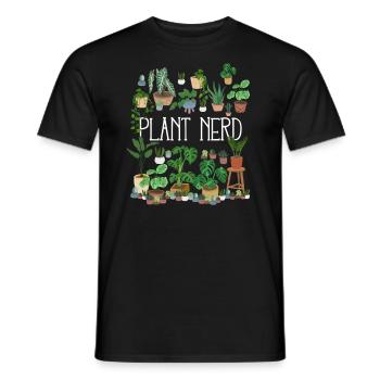 Plant Nerd - Männer T-Shirt - Schwarz - Vorne - AI Model Male 178 light (178cm)