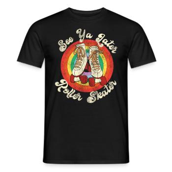 Cool Roller Skating Skate Girl - Männer T-Shirt - Schwarz - Vorne - AI Model Male 178 light (178cm)