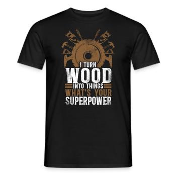 Woodworker Carpenter Tools Vintage - T-shirt homme - noir - Devant - AI Model Male 178 light (178cm)
