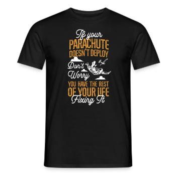 Skydiving If Your Parachute - T-shirt homme - noir - Devant - AI Model Male 178 light (178cm)