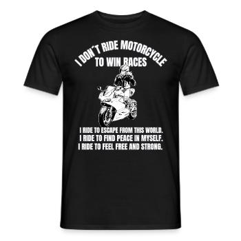 Motorcycle Motorcycles Motorcyclist Biker Lifestyle - Men's T-Shirt - black - Front - AI Model Male 178 light (178cm)