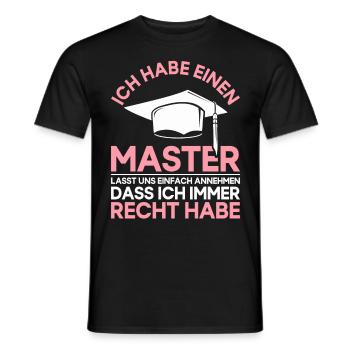 Master Master Master Chapeau Master Drôle de sort - T-shirt homme - noir - Devant - AI Model Male 178 light (178cm)