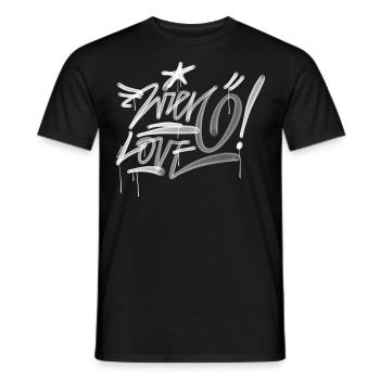 Vienna Love Graffiti Fatcap Day - Men's T-Shirt - black - Front - AI Model Male 178 light (178cm)