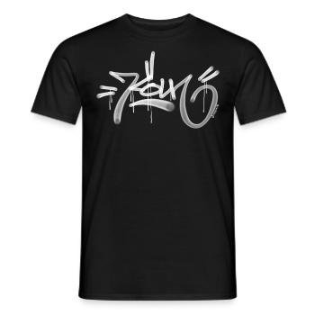 Köln Graffiti Fatcap Tag - Männer T-Shirt - Schwarz - Vorne - AI Model Male 178 light (178cm)