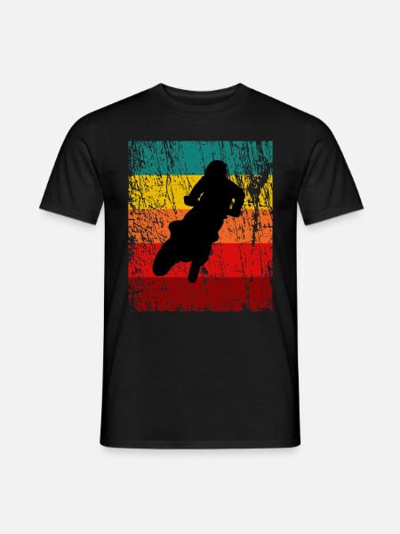 Supermoto / Supermotard / Supermoto Wheelie - Männer T-Shirt - Schwarz