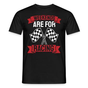 Auto-Rennen Fahrrad-Rennen Racer Geschenk - Männer T-Shirt - Schwarz - Vorne - AI Model Male 178 light (178cm)