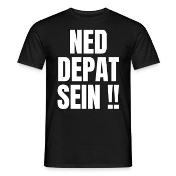 Österreich / Bayern Dialekt Sprüche / Mundart AUT - Männer T-Shirt - Schwarz - Vorne - AI Model Male 178 light (178cm)
