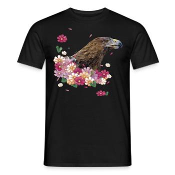 golden eagle - Men's T-Shirt - black - Front - AI Model Male 178 light (178cm)