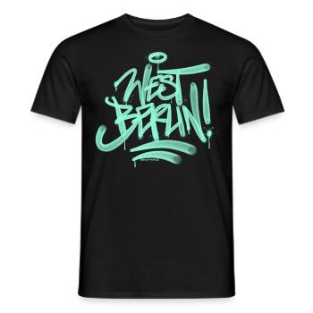 West Berlin Graffiti Day - Men's T-Shirt - black - Front - AI Model Male 178 light (178cm)