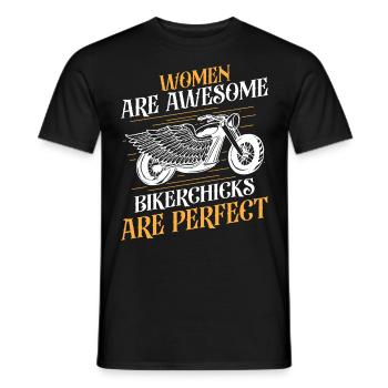 Classic Motorcycle Biker - Men's T-Shirt - black - Front - AI Model Male 178 light (178cm)