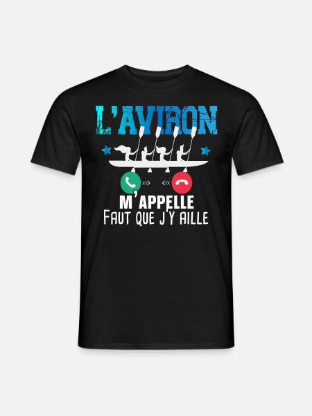 Aviron Kayak Canoë Rafting Rameur Cadeau Humour - T-shirt homme - noir