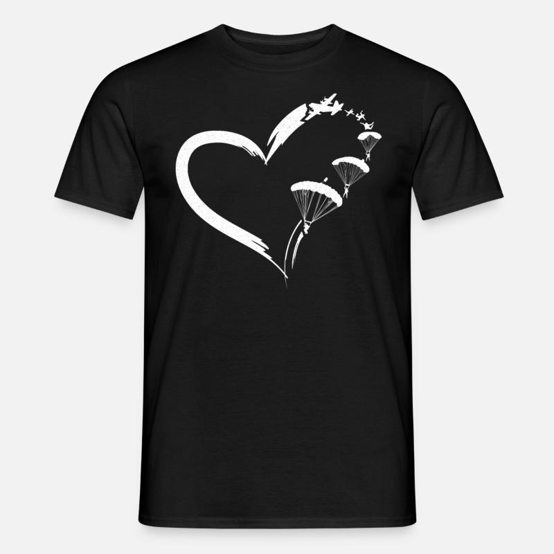 Skydiving Parachute Paraglide - Männer T-Shirt - Schwarz