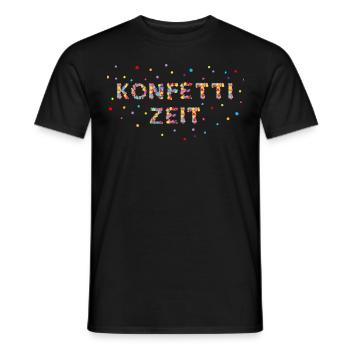Carnaval Carnaval Carnaval Confetti Cadeau - T-shirt homme - noir - Devant - AI Model Male 178 light (178cm)