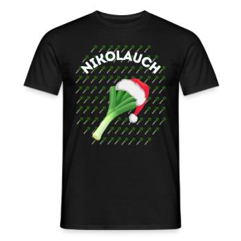 Nikolauch Nikolaus - Männer T-Shirt - Schwarz - Vorne - AI Model Male 178 light (178cm)