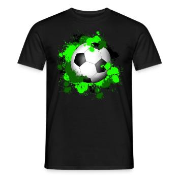 Blobs de football - T-shirt homme - noir - Devant - AI Model Male 178 light (178cm)