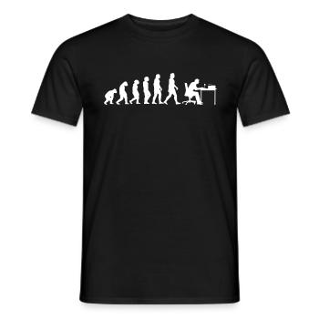 Opérateur radio amateur Evolution Cadeau radioamateur - T-shirt homme - noir - Devant - AI Model Male 178 light (178cm)